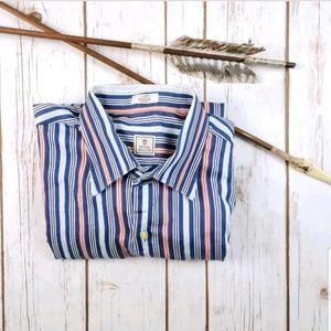 Colorful Striped Mens Dress Shirt Peter Millar L